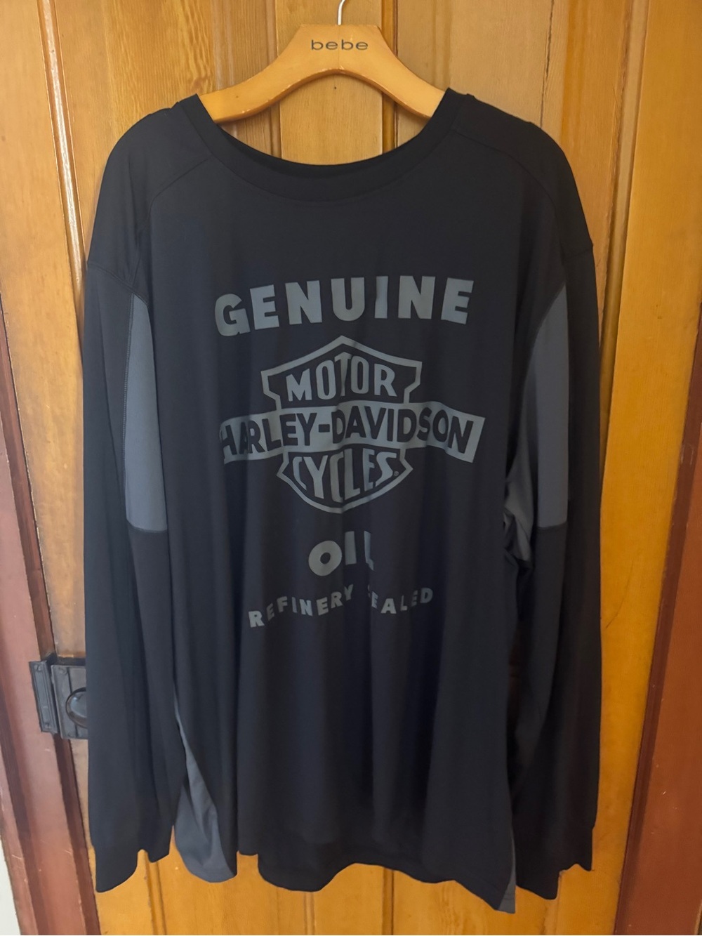Harley-Davidson Black Long Sleeve 'Genuine Motor Cycles' Graphic Shirt